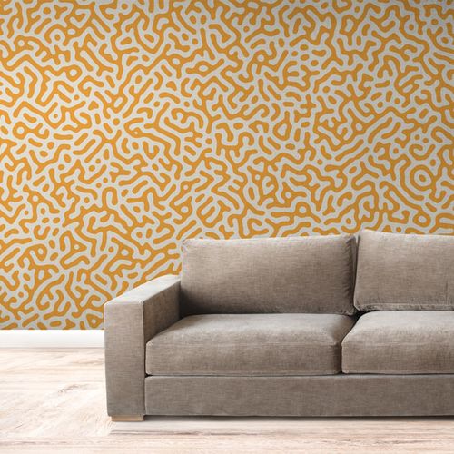 Mural Doodle Art Naranja