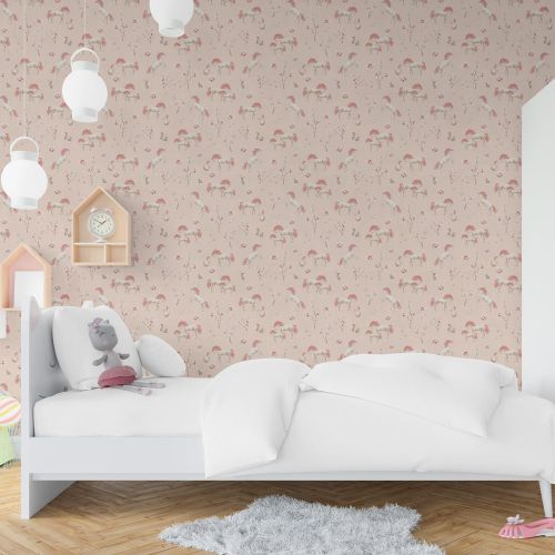 Mural Caballo Rosado Color Piel