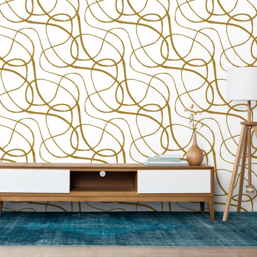 Mural Garabato Dorado