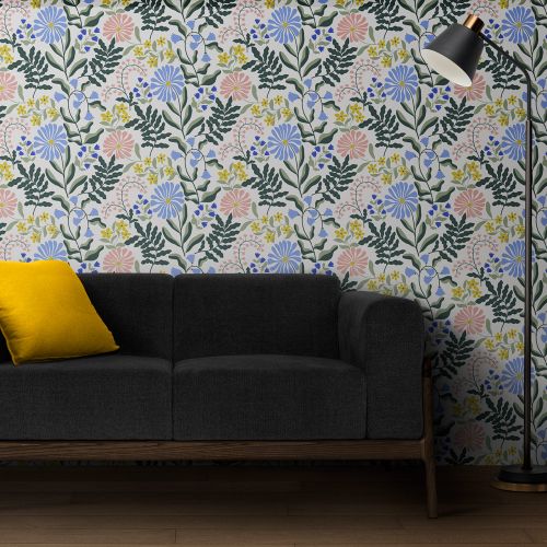 Mural Hojas Primaveral Rectangular