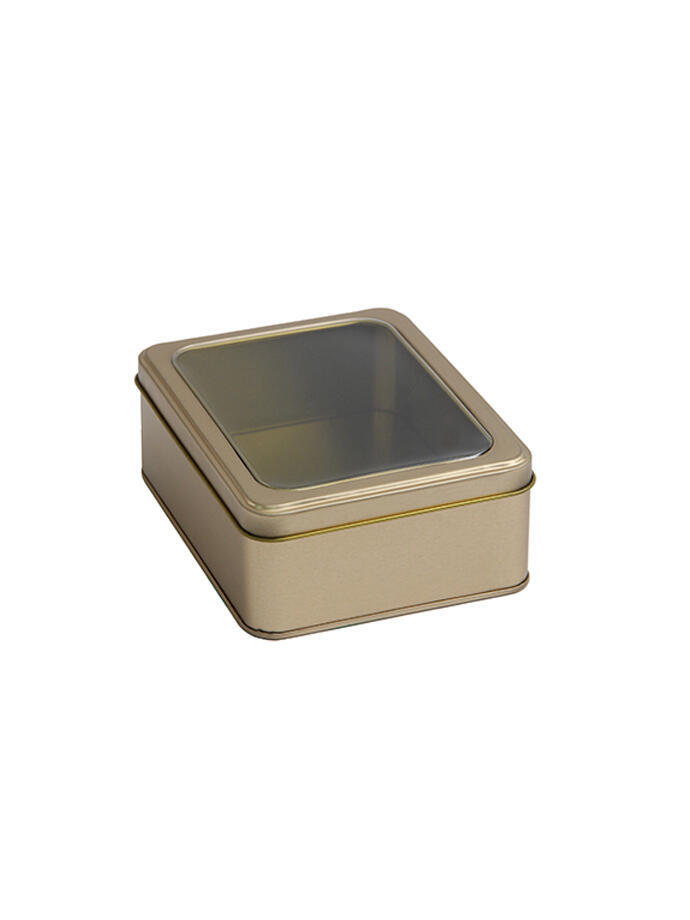 Lata Organizadora Rectangular con Tapa Transparente