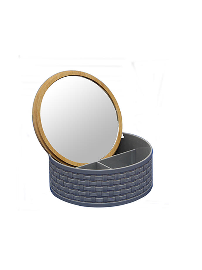 Organizador Make Up Circular con Espejo