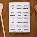 Etiquetas para Frasco Recuadro Blanco