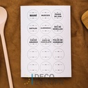 Etiquetas para Frasco Circulo Fruta