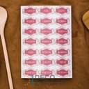 Etiquetas para Frasco Vintage Rosas