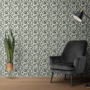 Mural Hojas Acuarela Verde