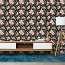 Mural Flores Acuarela Negras