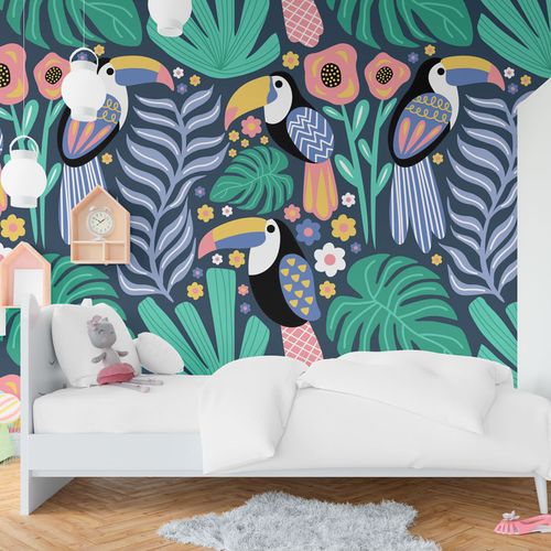 [1078] Mural Tropical Tucanes