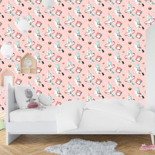 [1094] Mural Unicornio Astronauta