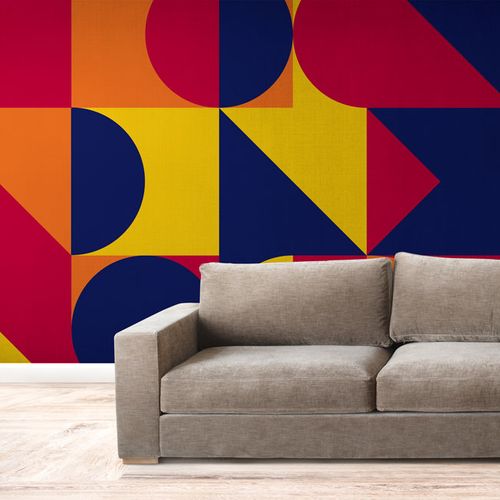 [1189] Mural Geometrico Barca