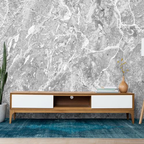 [1213] Mural Marmol Gris Fluido