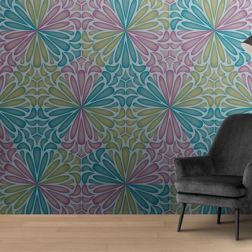 [1249] Mural Agapantus Multicolor