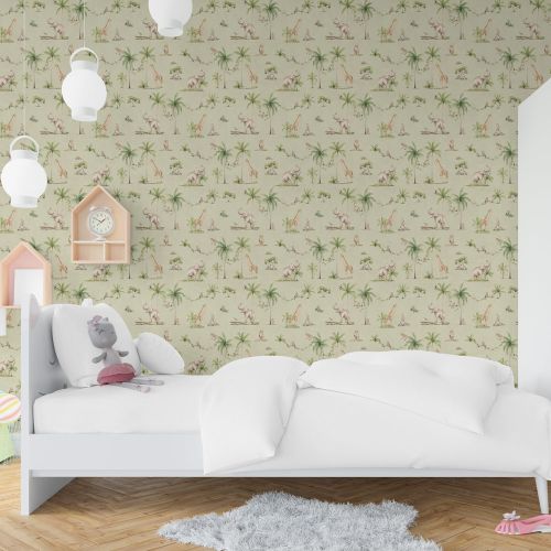 [1562] Mural Selva Fondo Verde