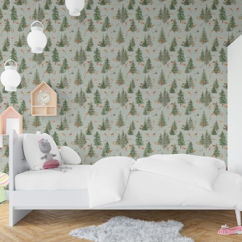 [1565] Mural Bosque Ciervos