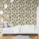 Mural Bosque Ciervo Fondo Color Piel