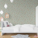 Mural Ciervos Celeste