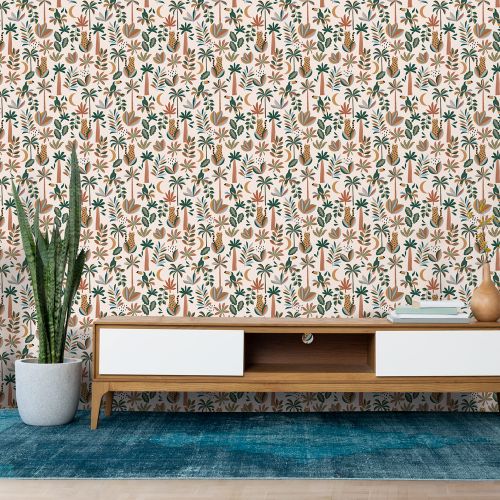 [1579] Mural Selva Minimalista