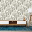 Mural Leopardo Bosque Gris