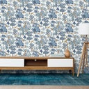 Mural Leopardo Bosque Azul