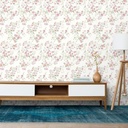 Mural Hojas Primaveral Rosa