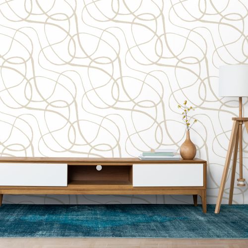 [1636] Mural Garabato Marron