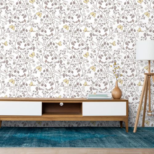 [1639] Mural Mariposa Amarillo