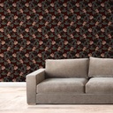 Mural Hojas Espinas Bordo