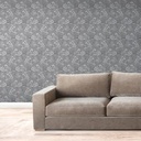 Mural Hojas Espinas Plateado