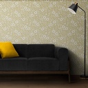 Mural Flores Monocroma Amarillo