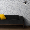 Mural Hojas Monocroma Azul