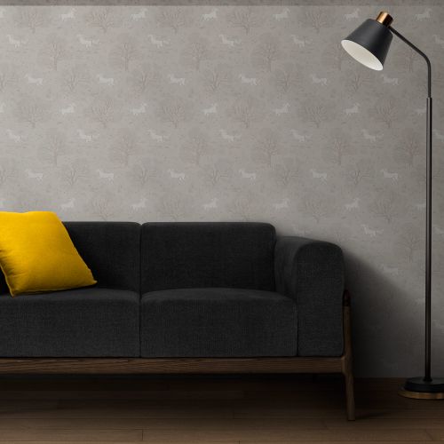 [1689] Mural Caballo Gris