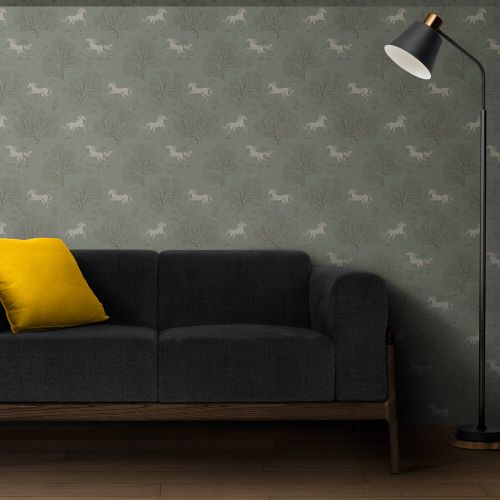 [1690] Mural Caballo Verde