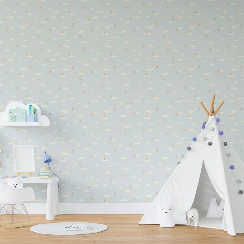 [1691] Mural Globo Cyan