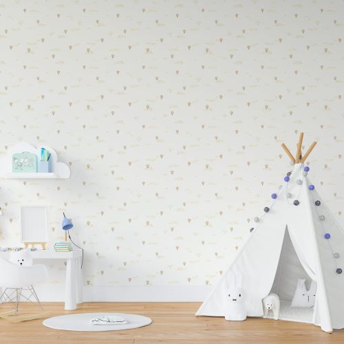 [1695] Mural Globo Blanco