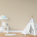 Mural Globo Y Aves Marron