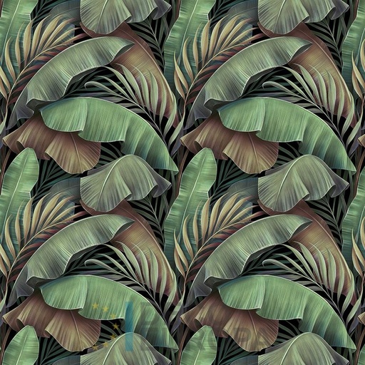 [PDF29] Mural Hojas Verdes y Tropicales - PDF29