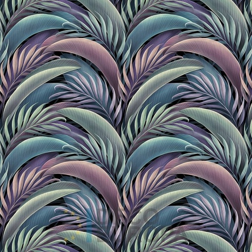 [PDF35] Mural Hojas Verdes y Tropicales - PDF35