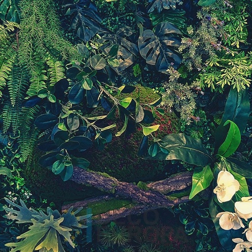 [PDF64] Mural Hojas Verdes y Tropicales - PDF64