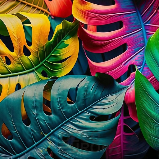 [PDF99] Mural Hojas Verdes y Tropicales - PDF99