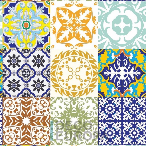 [PDSDA010] Mural Azulejos Calcareos - PDSDA010